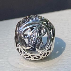 Pandora Vintage Letter R Charm